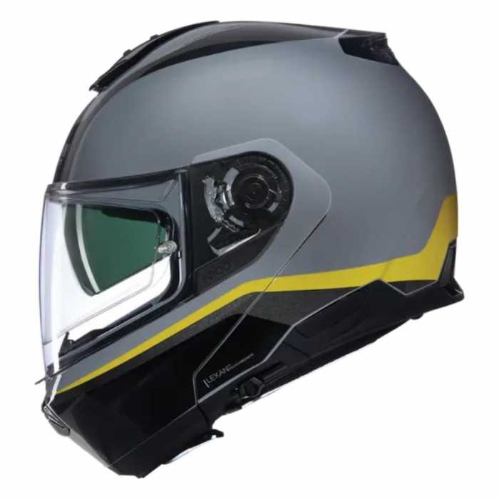 Casco N100-6 Incognito N-com Grigio Giallo