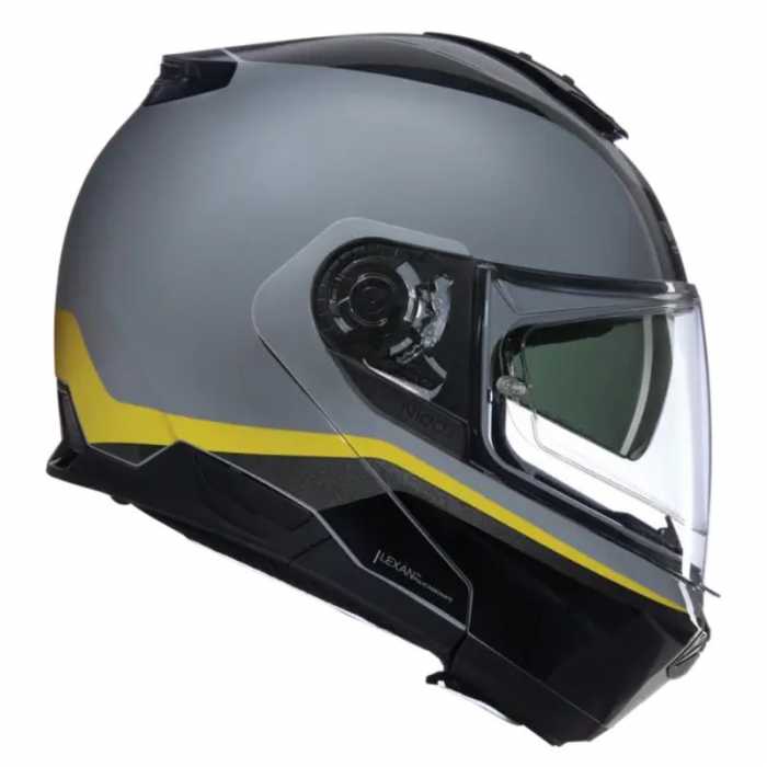 Casco N100-6 Incognito N-com Grigio Giallo