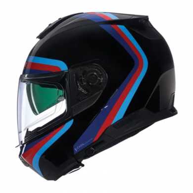 Casco N100-6 Assoluto N-com Nero Blu Rosso