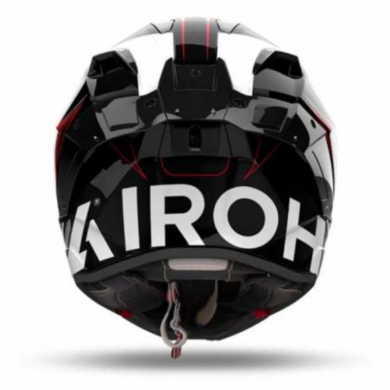Casco Airoh GP 800 Must Rosso Nero Bianco Gloss