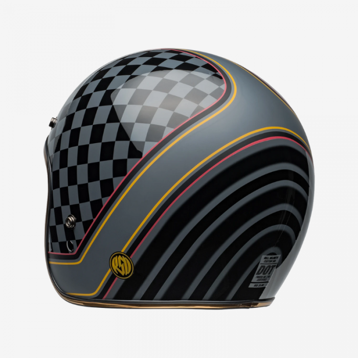 Casco Jet Custom 500 Roland Sand Wreckers Nero Oro