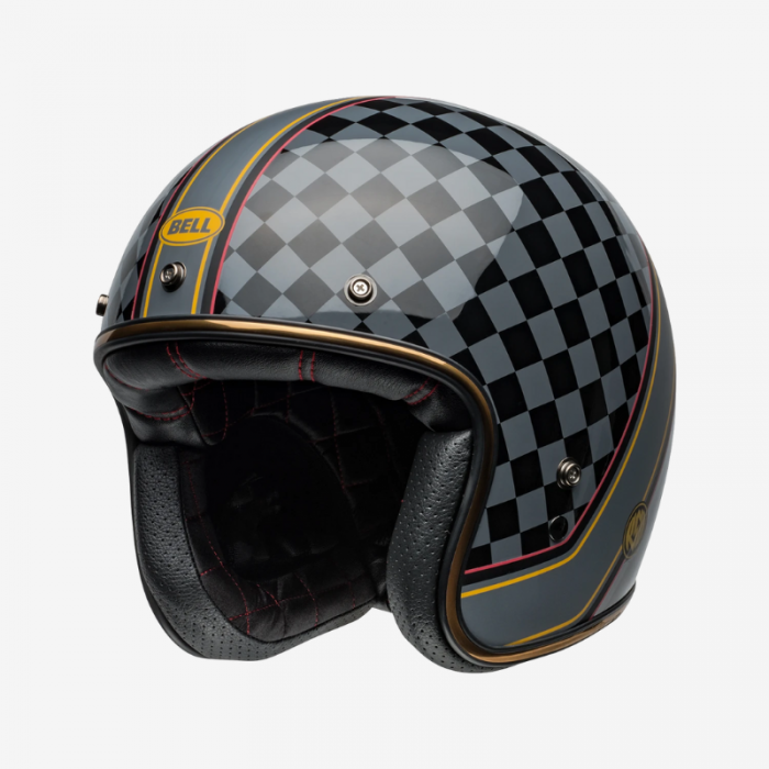 Jet Helmet Custom 500 Roland Sand Wreckers Black Gold