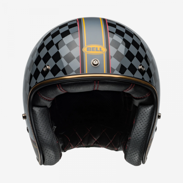 Casco Jet Custom 500 Roland Sand Wreckers Nero Oro