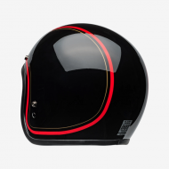 Casco Jet Custom 500 Chief Nero Lucido