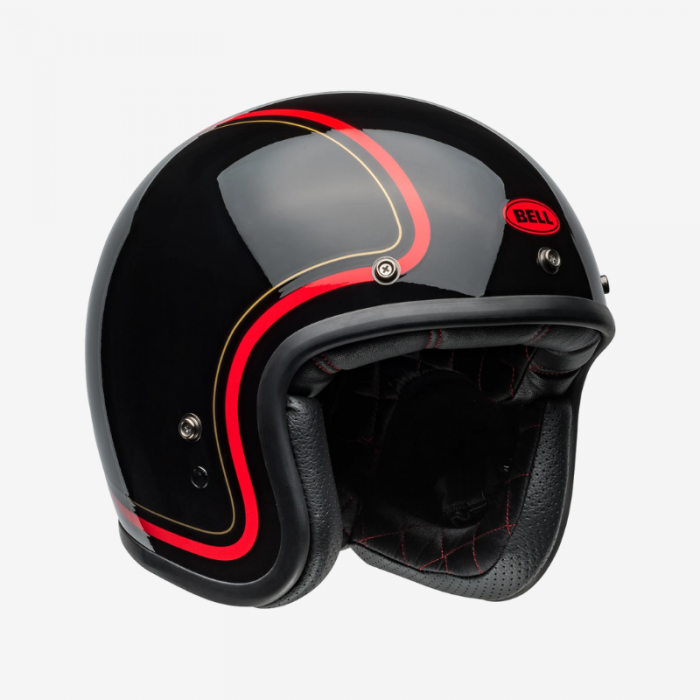 Jet Helmet Custom 500 Chief Black Gloss