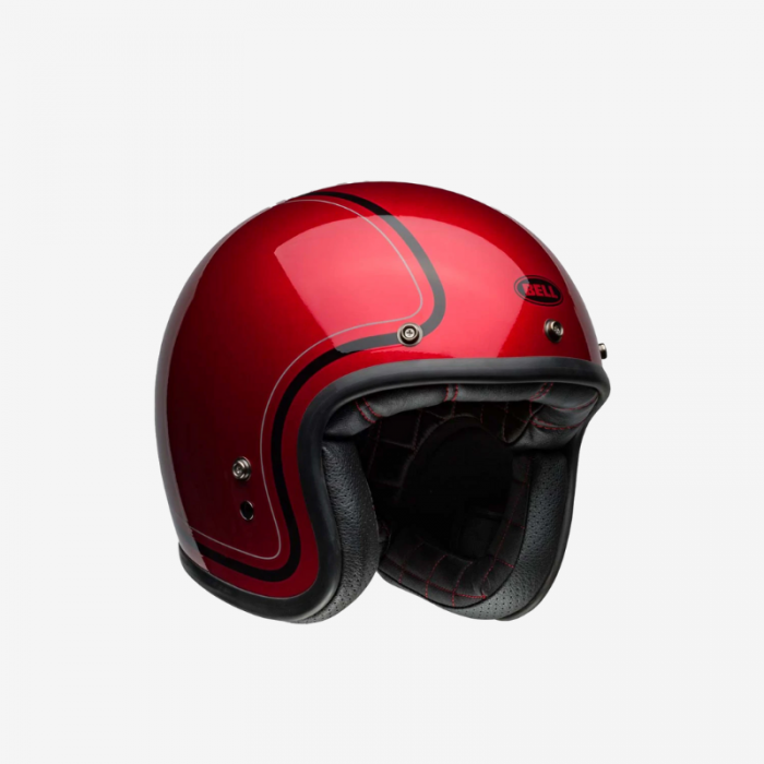 Casco Jet Custom 500 Chief Rosso Lucido