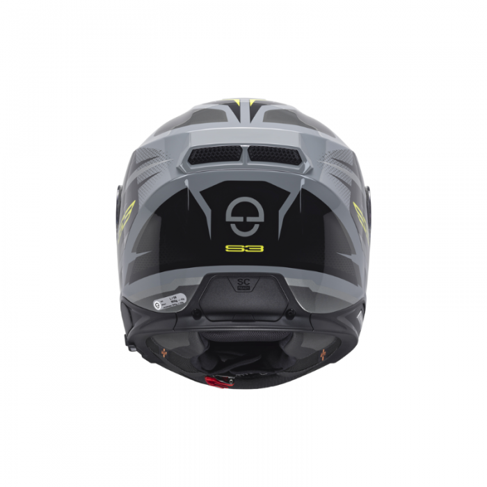Casco S3 Apex Nero Grigio Giallo Fluo