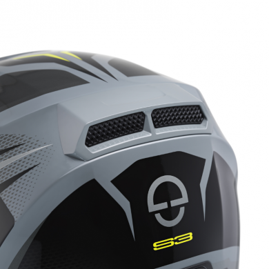 Casco S3 Apex Nero Grigio Giallo Fluo