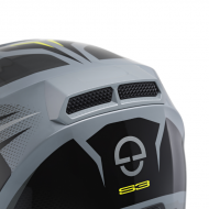 Helmet S3 Apex Grey Black Yellow Fluo