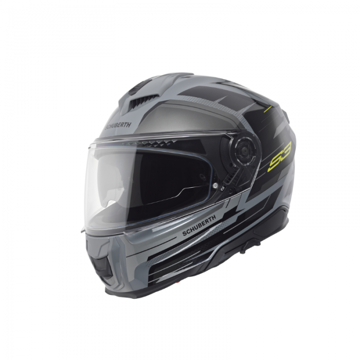 Helmet S3 Apex Grey Black Yellow Fluo