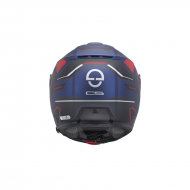 Helmet C5  Omega Blue Matte Rosso
