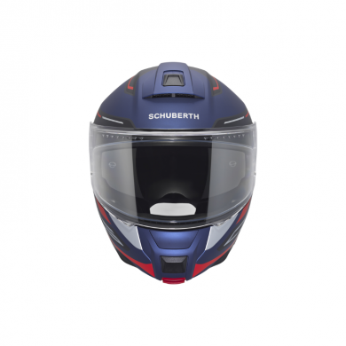 Helmet C5  Omega Blue Matte Rosso