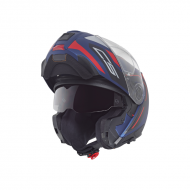 Helmet C5  Omega Blue Matte Rosso