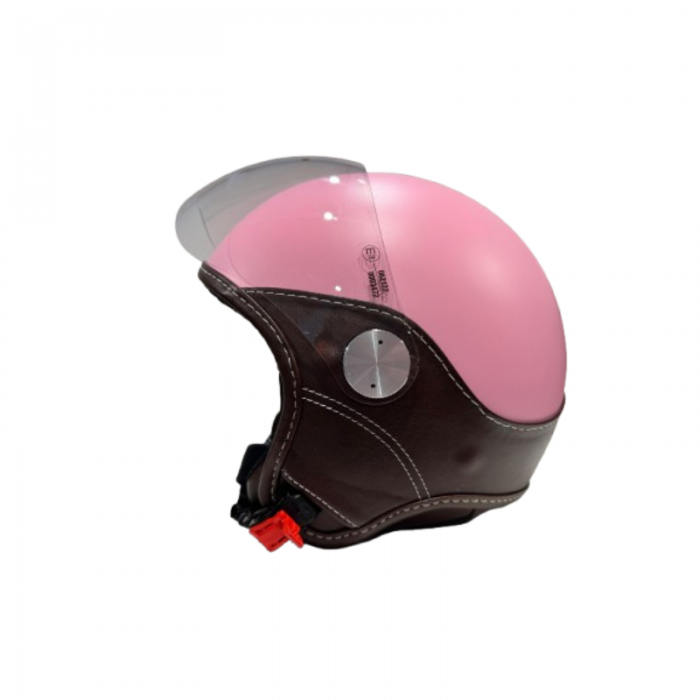 Casco D-Jet Trendy Vision 06 Rosa Opaco Marrone