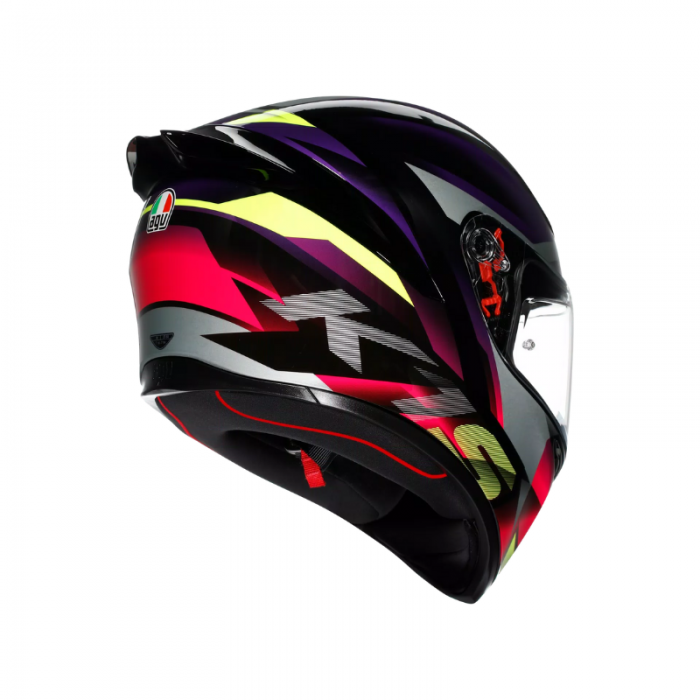 Casco K1 S E2206 Fastlap Nero Viola Rosa