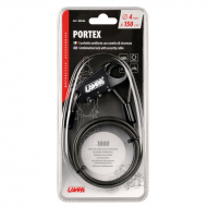 Portex, lucchetto antifurto con cavo di sicurezza - 150 cm
