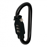 Gulliver, anti-theft carabiner - Black