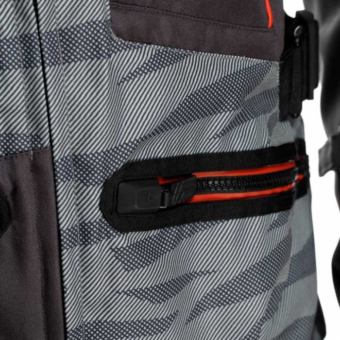 Giubbotto Sterrato Tex Nero Grigio Rosso