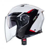Helmet Flyon II White Red Blue