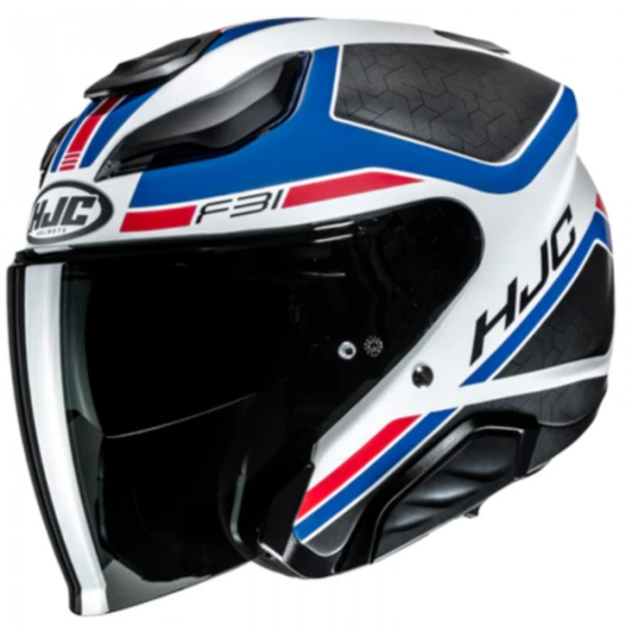 HJC Helmet F31 Ceron MC21SF White Red Blue