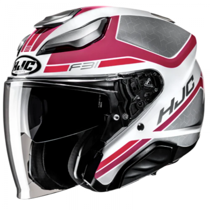 Casco HJC F31 Ceron MC8 Rosa Rosso Bianco
