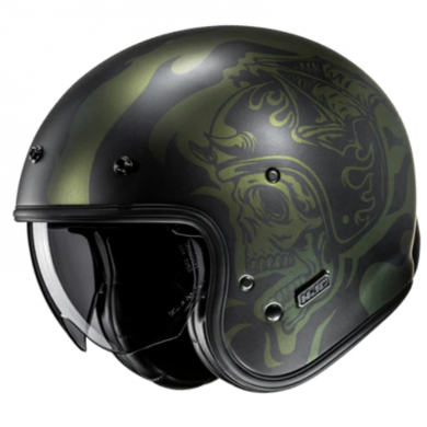 Helmet V31 Flame Black Green