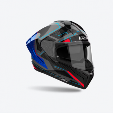 Casco Matryx Rocket Blu Rosso Nero