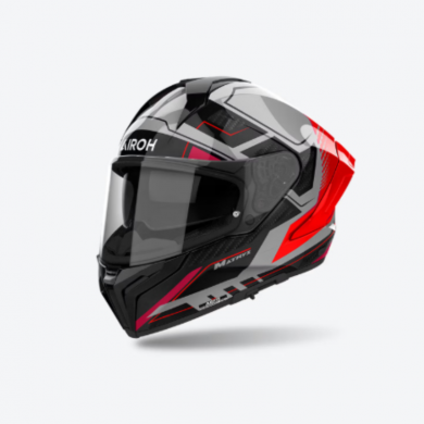Casco Matryx Rocket Rosso Nero Grigio