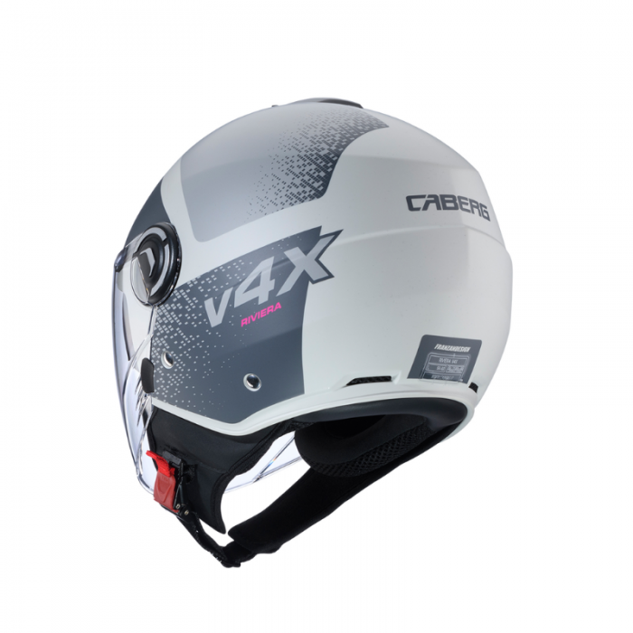 Casco Riviera V4 X Alpha Sabbia Opaco Antracite Grigio