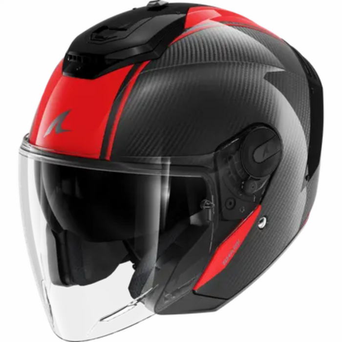 Helmet RS JET Carbon Skin Black Red