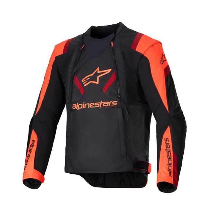 Giubbotto T-Stunt Air tex Nero Rosso Fluo