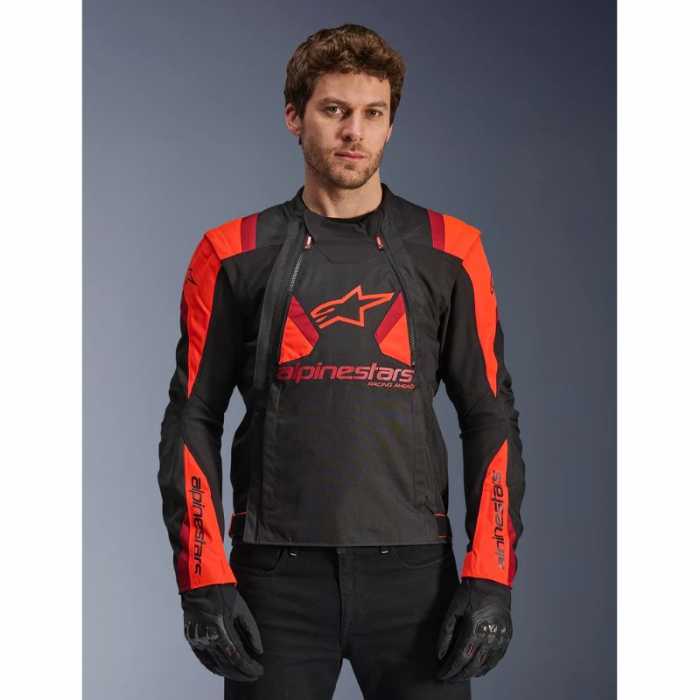 Jacket  T-Stunt Air tex Black Fluo Red