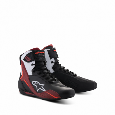 Alpinestars Shoes Faster 4 Black White Dark Red