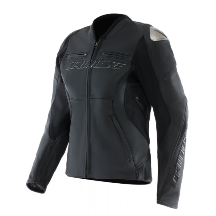 Racing 5 Lady Leather Jacket Black