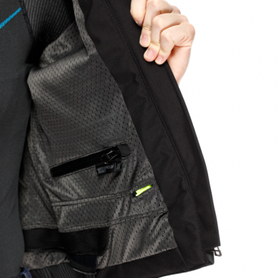 Giacca in pelle Racing 5 Lady Nero Azzurro