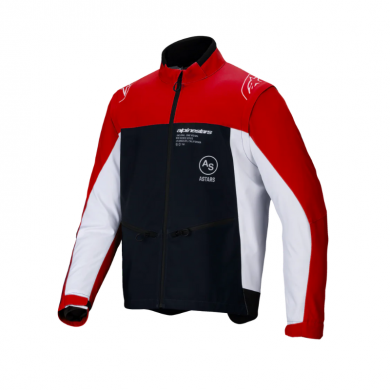 Giacca Lite-Dura SoftShell Nero Rosso Bianco