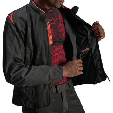 Giacca Viper 4 Air nero rosso fluo