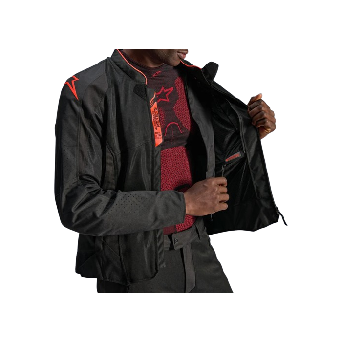 Jacket Viper 4 Air black red fluo