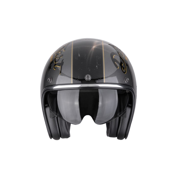 Helmet Belfast Evo Drive Fast silver black gold