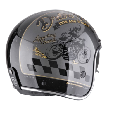 Casco Belfast Evo Drive Fast argento nero oro