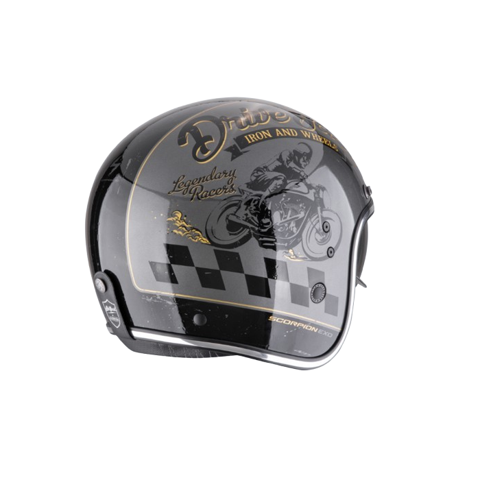 Helmet Belfast Evo Drive Fast silver black gold