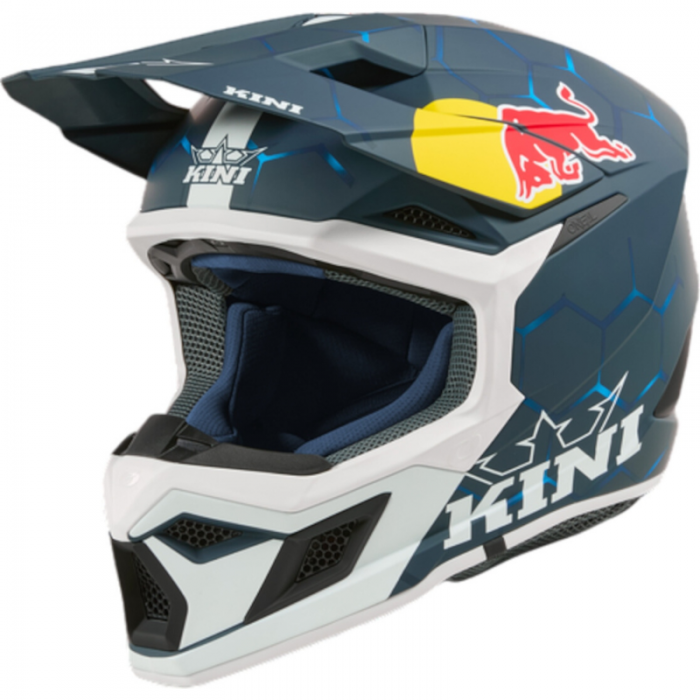 Casco MX3 1.0 Kini Redbull blu bianco