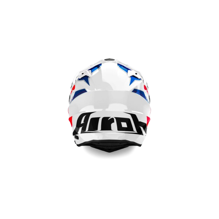 Casco Commander2 Reveal Bianco Blu Rosso