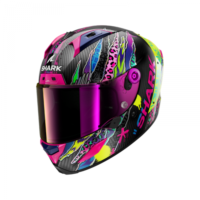 Shark Helmet Aeron Fawn Carbon Violet Yellow