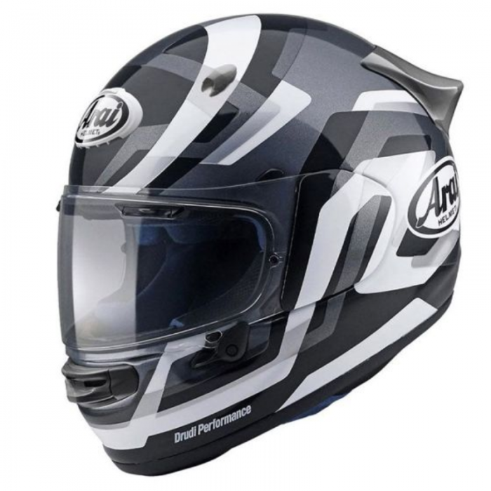 Casco Arai Quantic Snake White bianco nero argento