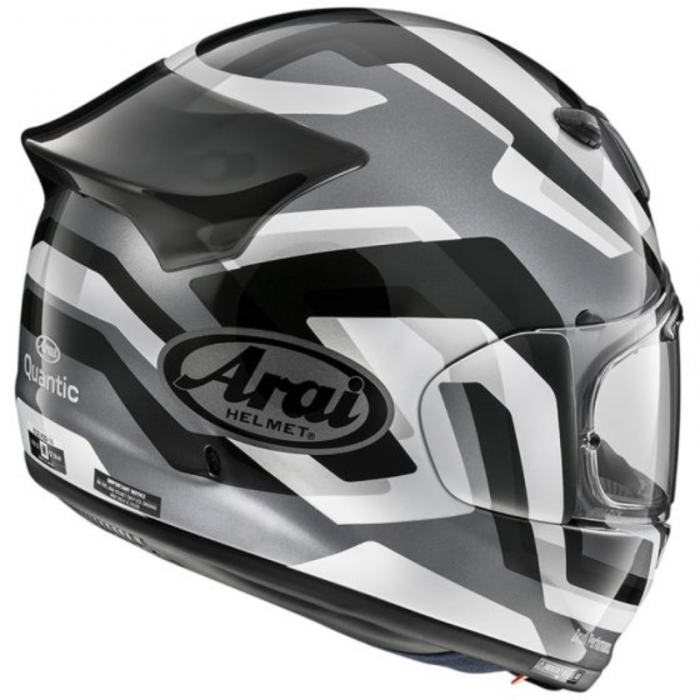Casco Arai Quantic Snake White bianco nero argento