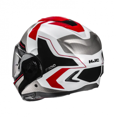 HJC Helmet F100 Bios MC1 white red black