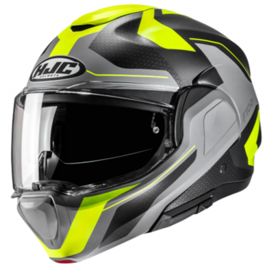 HJC Helmet F100 Bios MC3HSF yellow gray black