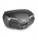 Bauletto Riviera E45NT Monolock® 46 lt. nero con catadiottri argento