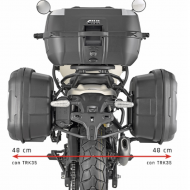 Coppia valigie laterali 35 lt nero grigio Trekker Lite TRK35BN